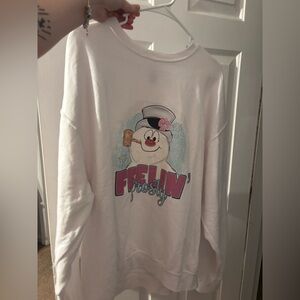 Size XL. Frosty the snowman sweatshirt.